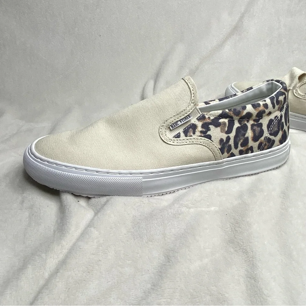 Marc Fisher Leopard Canvas Loafer